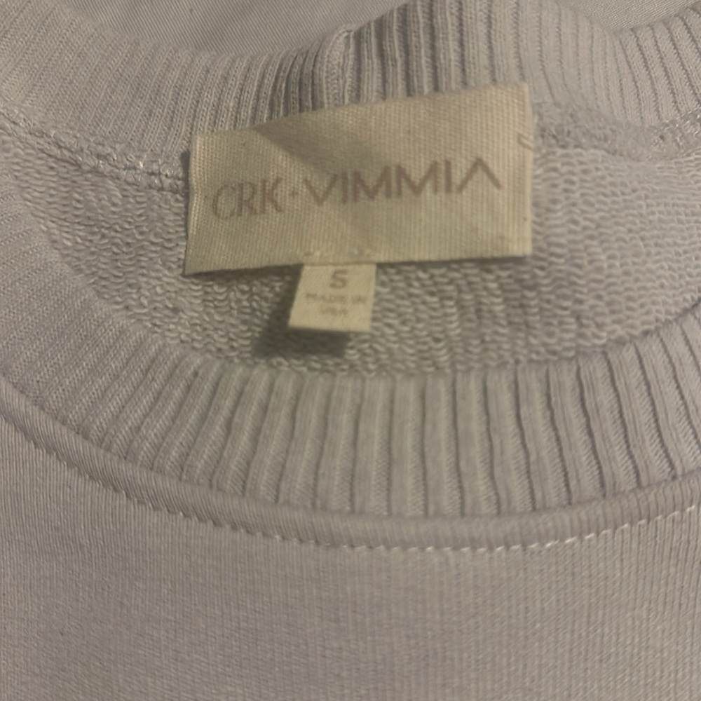 NWOT CRK × VIMMIA Revolve Stevie Sweatshirt Crewneck Pullover Slate $178 - Picture 5 of 9